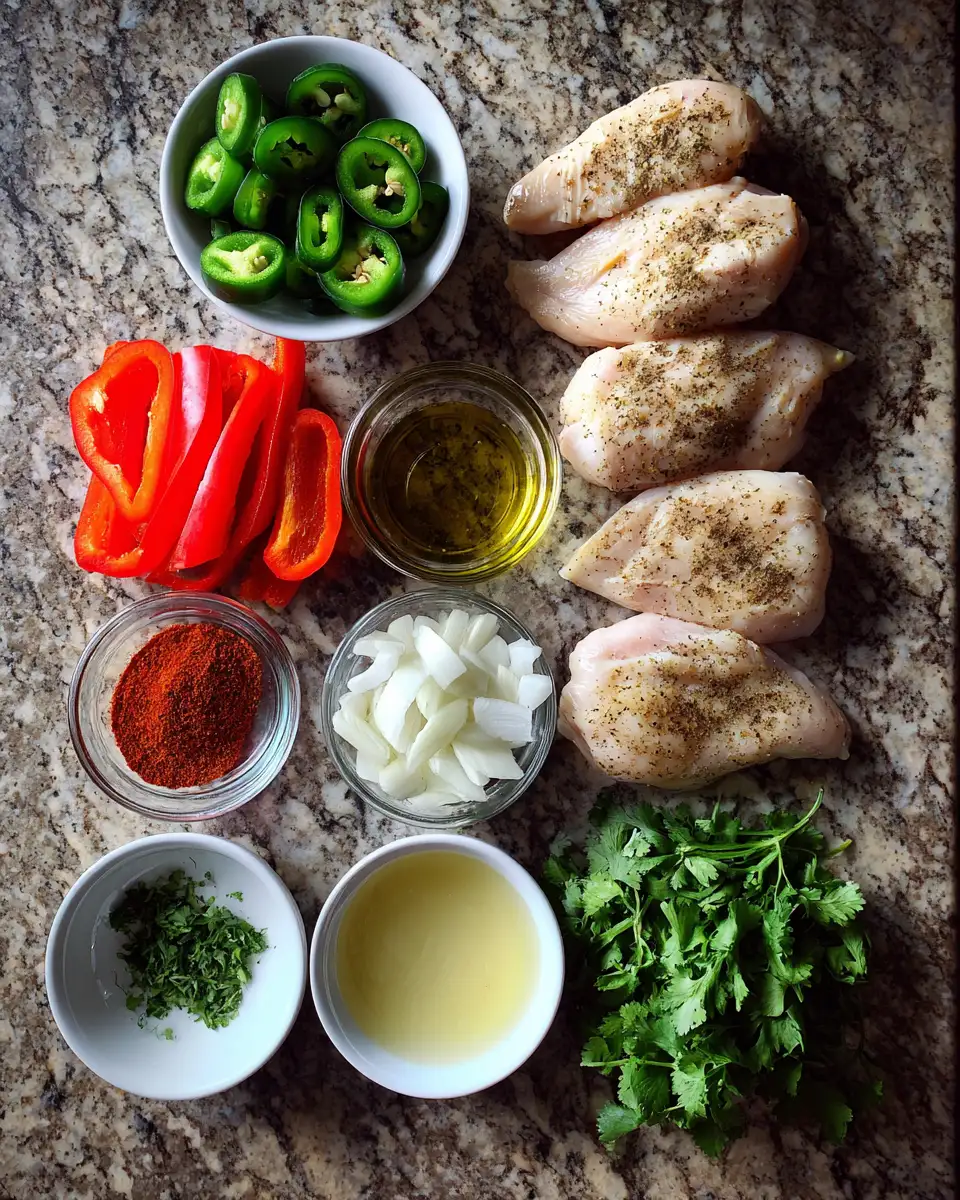 Ingredients for Zesty Flavors Unleashed: Spicy Jalapeño Chicken Adventure