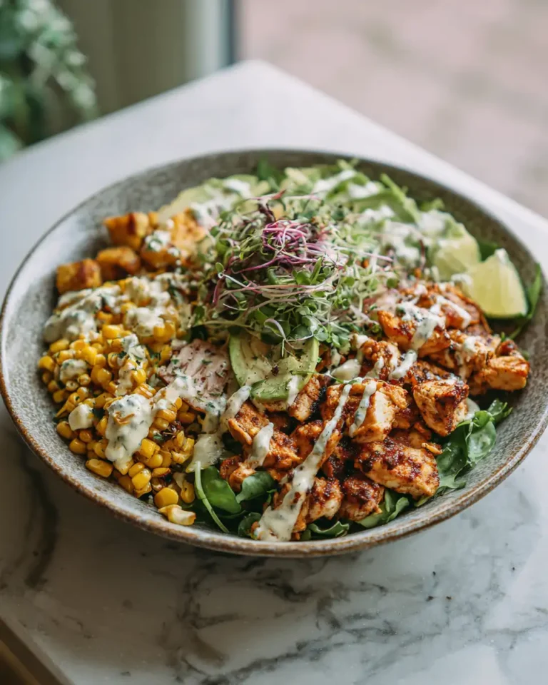 Savor the Flavor: Irresistible Street Corn Chicken Bowl Recipe - Featured Image