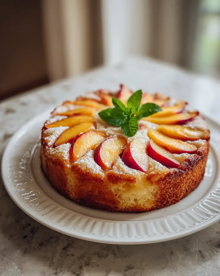 Savor the Sweetness: Irresistible Summer Peach Cake Delight - Featured Image
