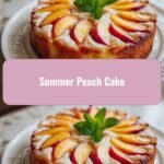 Savor the Sweetness: Irresistible Summer Peach Cake Delight