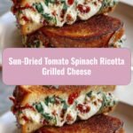 Melty Magic: Sun-Dried Tomato Spinach Ricotta Grilled Cheese Delight