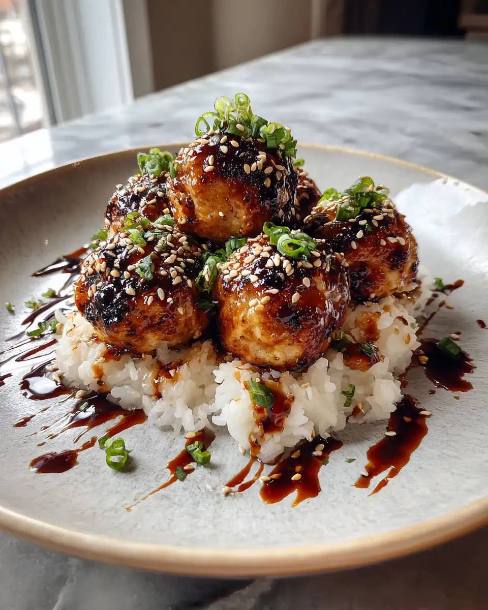 Final dish - Teriyaki Chicken Meatballs: A Flavorful Twist on a Classic Favorite
