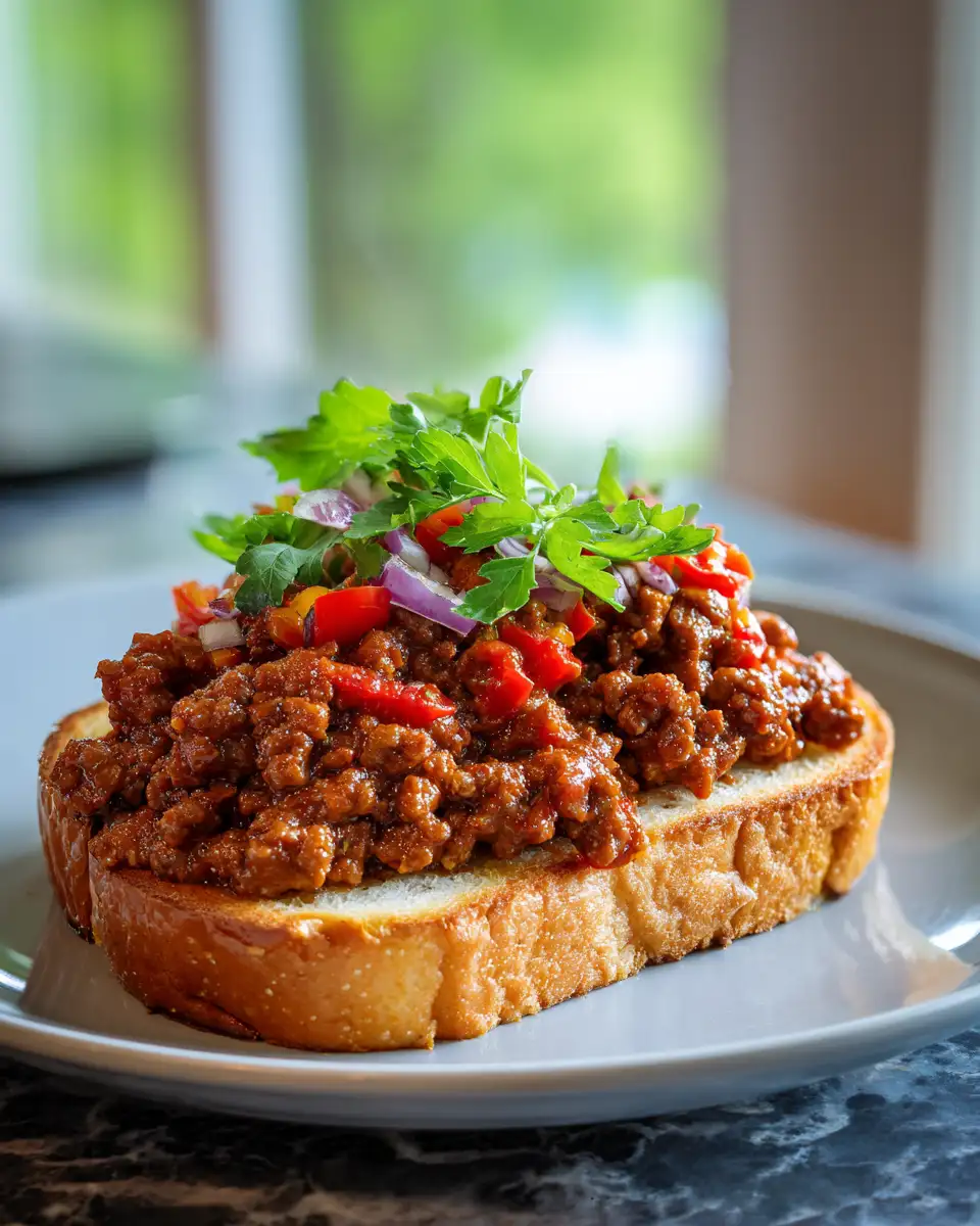 Texas Toast Sloppy Joes: The Ultimate Comfort Food Makeover 6 Final dish - Texas Toast Sloppy Joes: The Ultimate Comfort Food Makeover