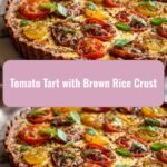 Savory Delight: Tomato Tart with a Nutty Brown Rice Crust