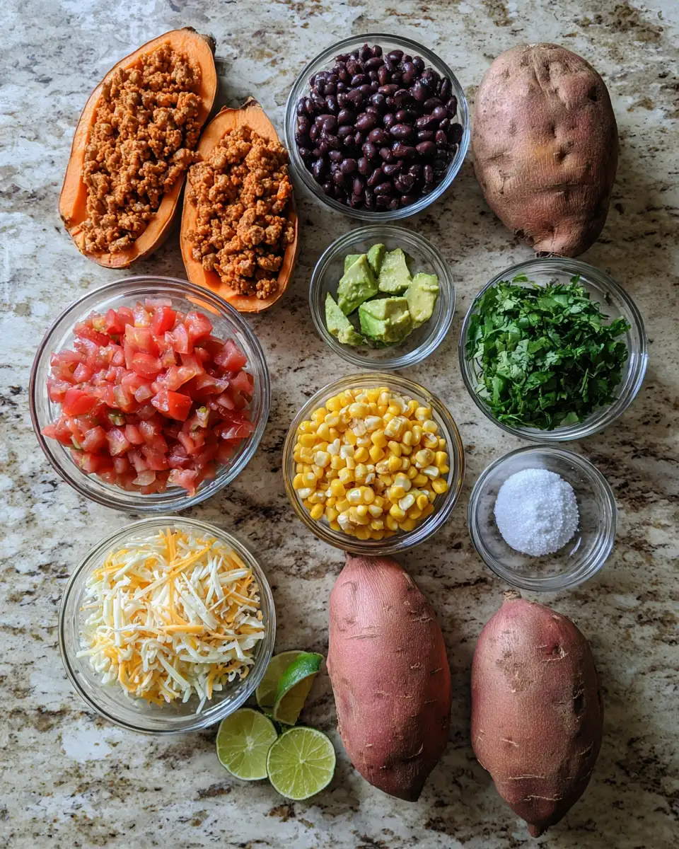 Turkey Taco Stuffed Sweet Potatoes: A Flavorful Fusion Fiesta 4 Ingredients for Turkey Taco Stuffed Sweet Potatoes: A Flavorful Fusion Fiesta