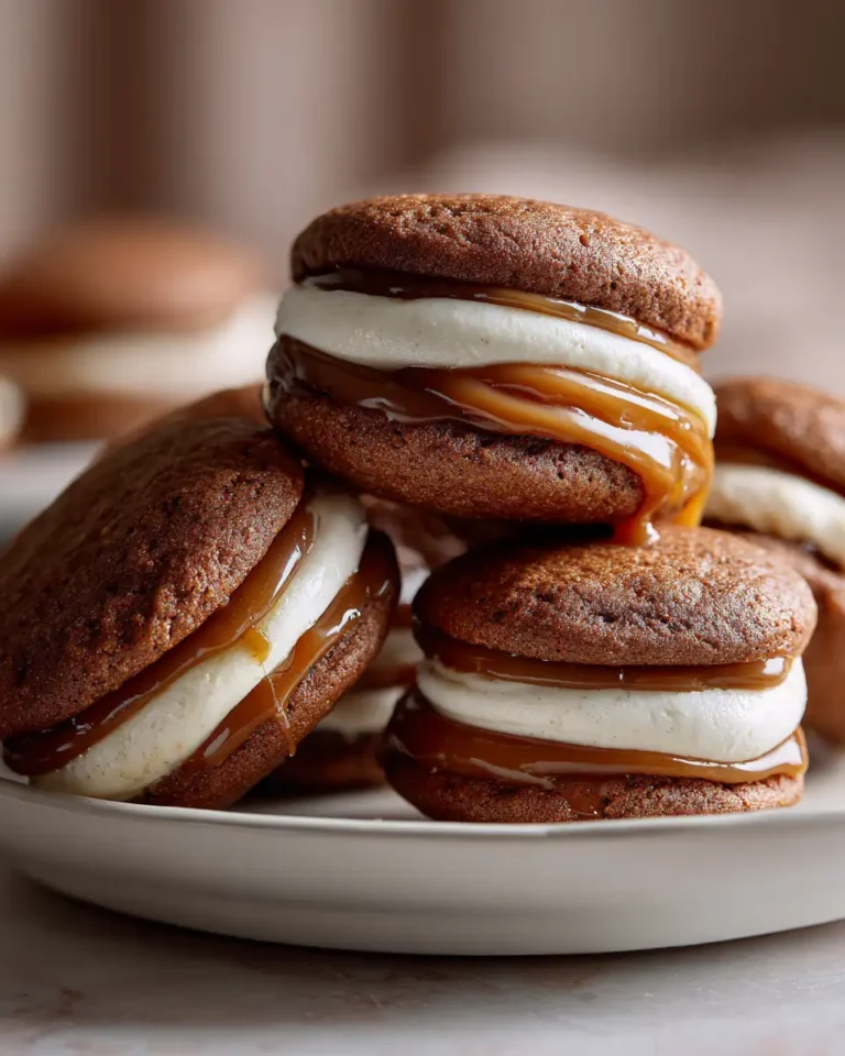Apple Cider Whoopie Pie Cookies with Caramel in Just 30 Minutes - Featured Image