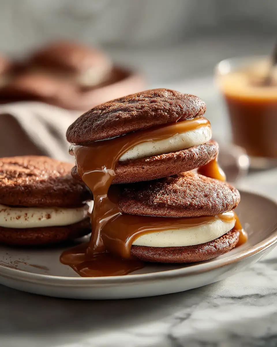Apple Cider Whoopie Pie Cookies with Caramel in Just 30 Minutes 6 Final dish - Apple Cider Whoopie Pie Cookies with Caramel in Just 30 Minutes