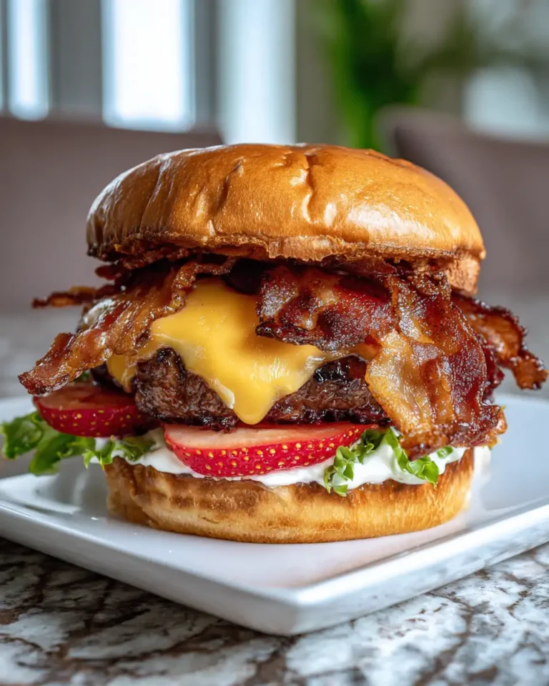 Indulgence Redefined: The Bacon Blackberry Cheesecake Burger Experience - Featured Image