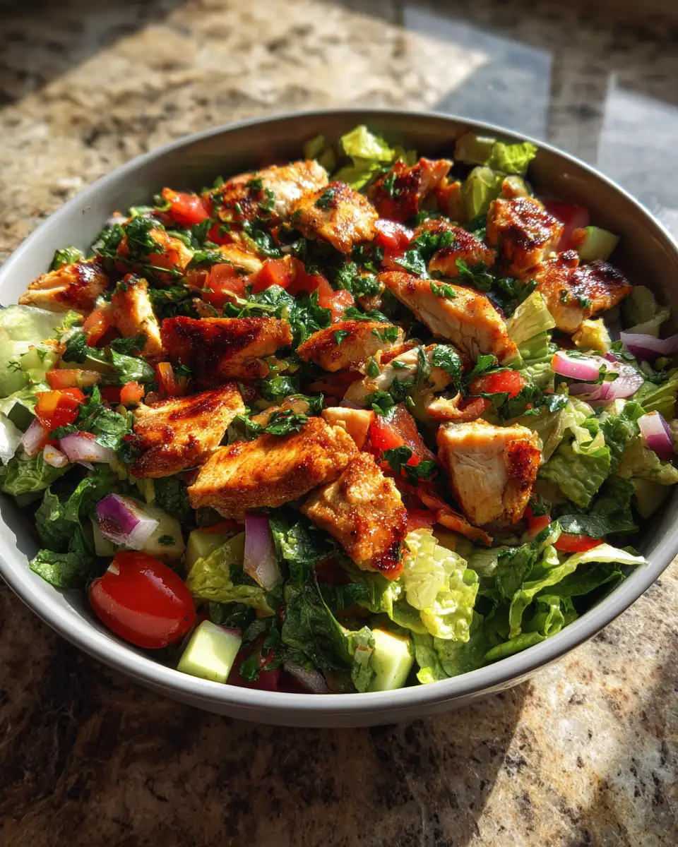 Final dish - Sizzling BBQ Chicken Salad: A Flavorful Twist on a Classic Favorite