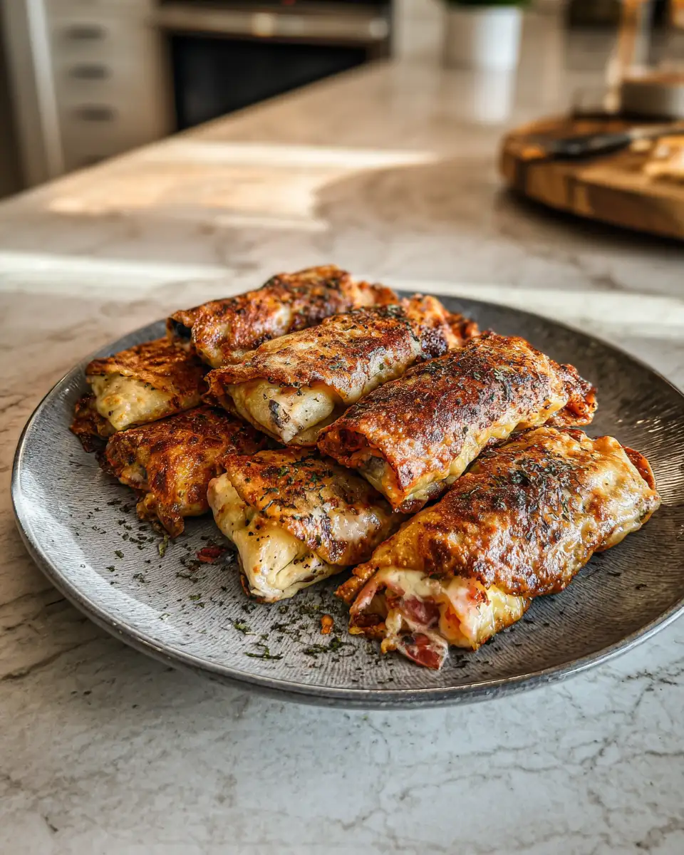 Final dish - Quick and Easy Blueberry Cream Cheese Egg Rolls in 30 Min