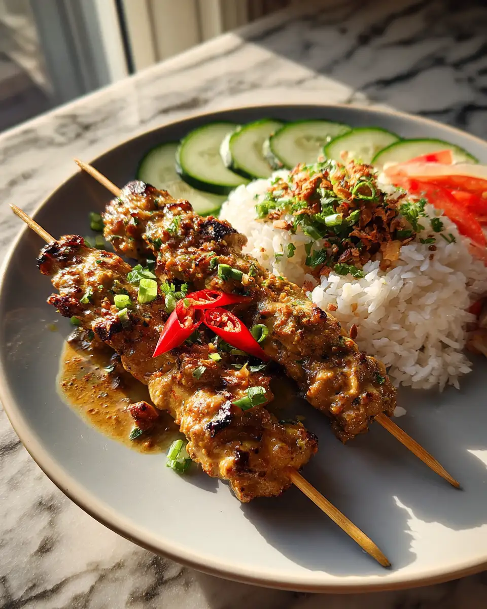 Sizzling Chicken Satay: A Flavorful Journey to Southeast Asia 6 Final dish - Sizzling Chicken Satay: A Flavorful Journey to Southeast Asia