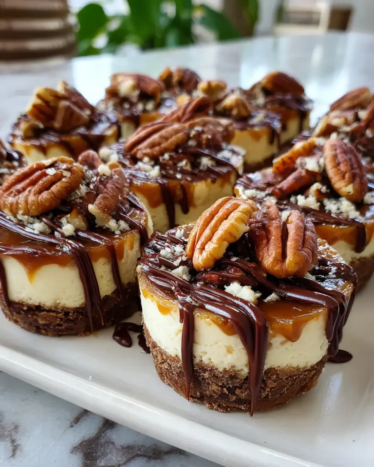 Irresistible Chocolate Caramel Pecan Cheesecake Bites to Sweeten Your Day - Featured Image