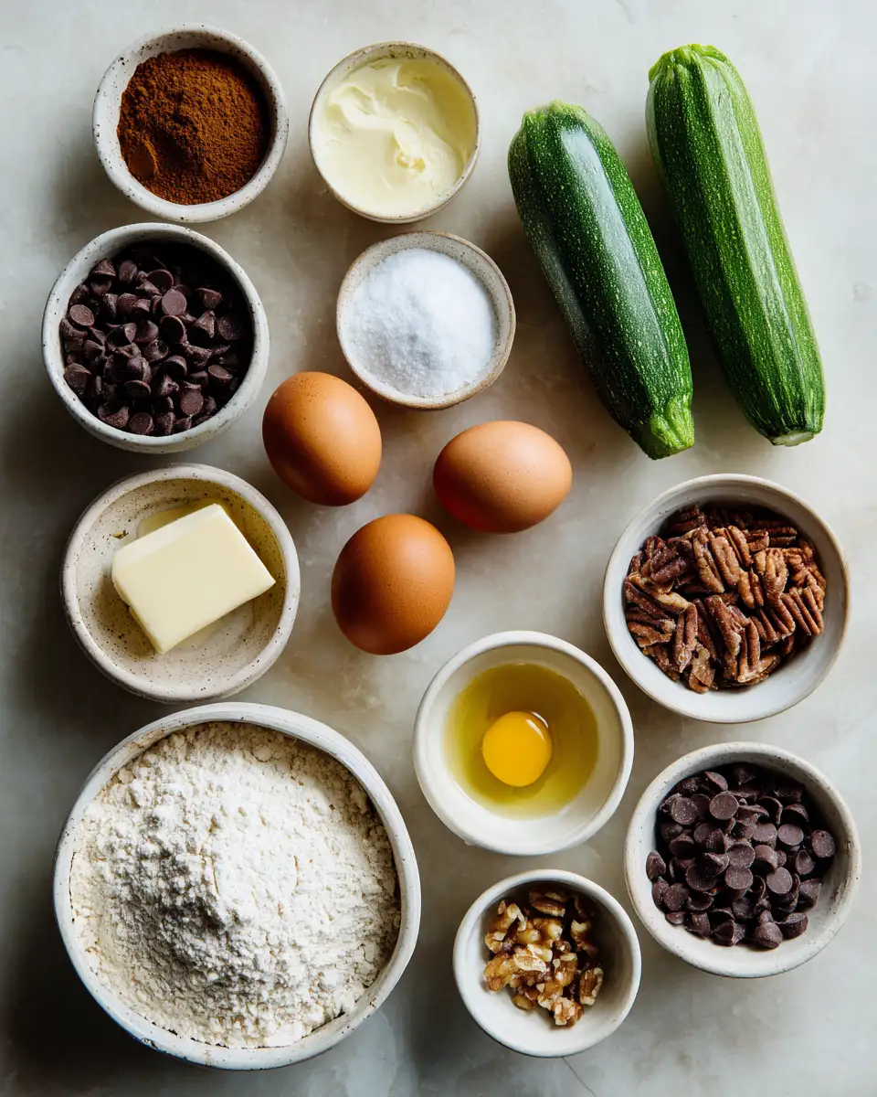 Decadent Delights: Discover the Magic of Chocolate Chip Zucchini Bread 4 Ingredients for Decadent Delights: Discover the Magic of Chocolate Chip Zucchini Bread