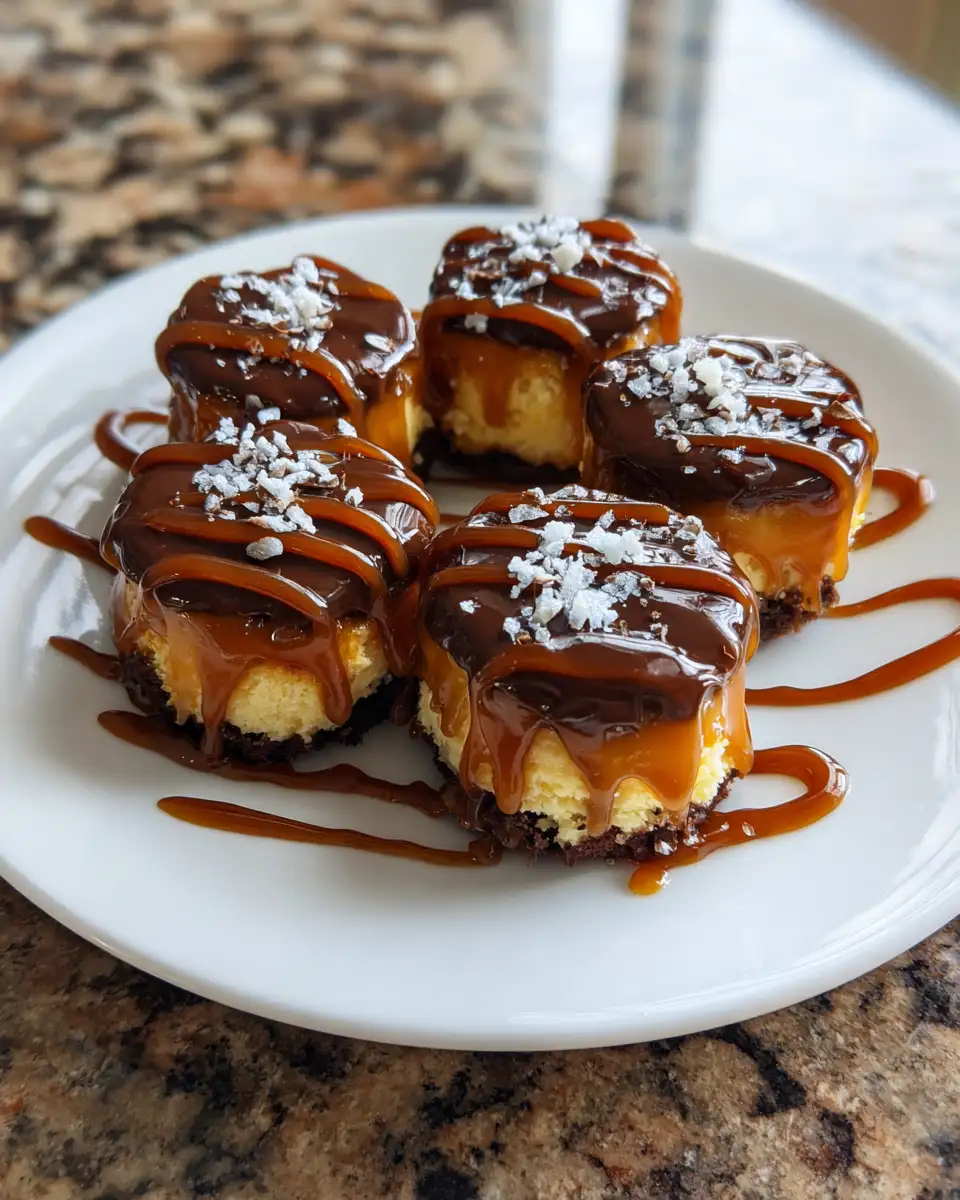 Indulge in Delight: Irresistible Chocolate-Covered Caramel Cheesecake Bites 6 Final dish - Indulge in Delight: Irresistible Chocolate-Covered Caramel Cheesecake Bites
