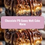 Indulge in the Ultimate Chocolate PB Gooey Melt Cake Warm Delight