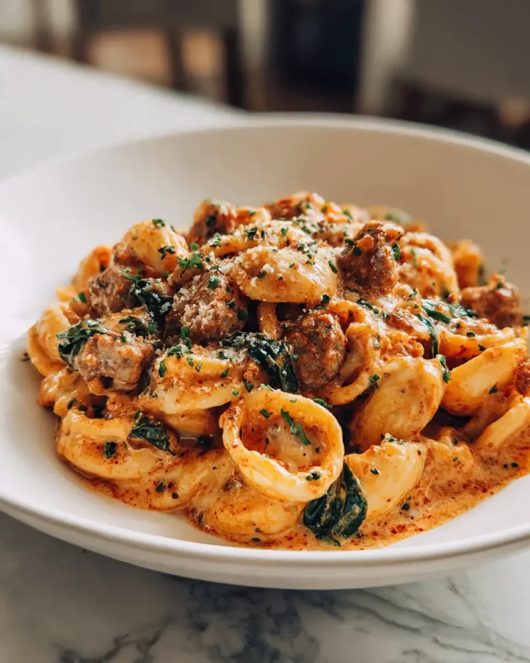 Indulge in Irresistible Creamy Tuscan Sausage Pasta Bliss - Featured Image