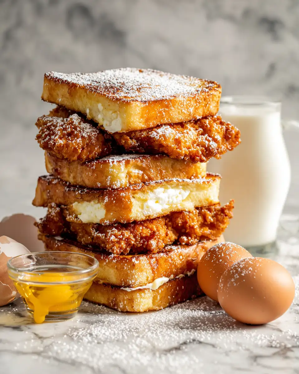 Whip Up a Crispy French Toast Fried Chicken Sandwich in Just 15 Minutes 4 Ingredients for Whip Up a Crispy French Toast Fried Chicken Sandwich in Just 15 Minutes