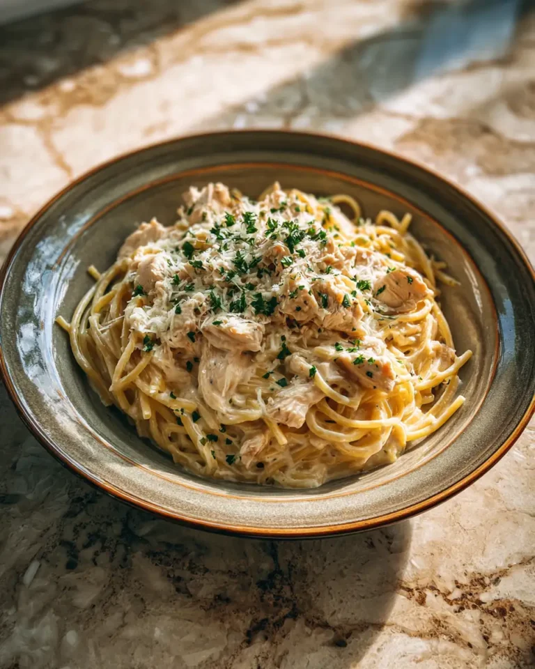 Heavenly Crockpot Creamy Chicken Pasta for Effortless Gourmet Dining - Featured Image