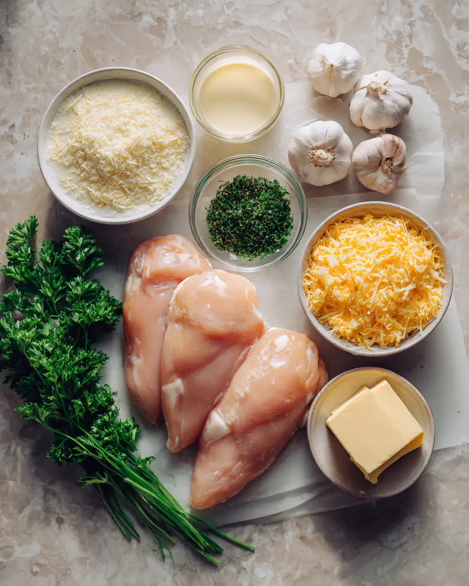 Ultimate Comfort: Crockpot Garlic Parmesan Chicken Delight 4 Ingredients for Ultimate Comfort: Crockpot Garlic Parmesan Chicken Delight