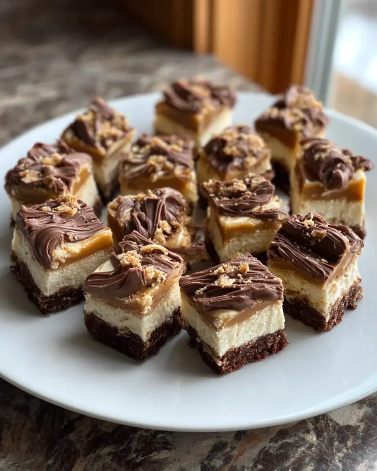 Indulge in Bliss: Easy 5-Ingredient Chocolate Caramel Cheesecake Bites - Featured Image
