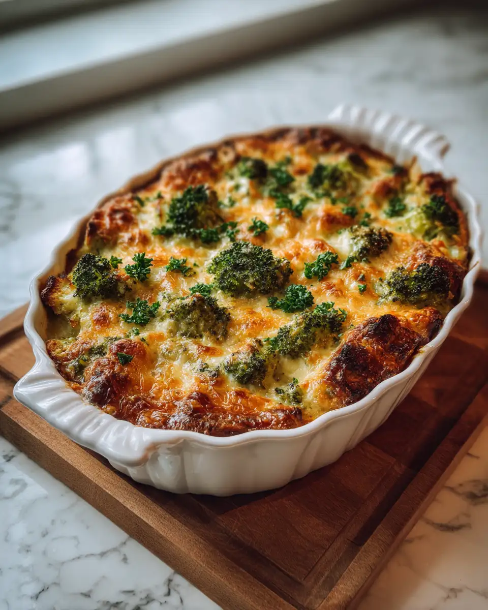 Savory Indulgence: Dive into a French Onion Broccoli Cheese Casserole 6 Final dish - Savory Indulgence: Dive into a French Onion Broccoli Cheese Casserole