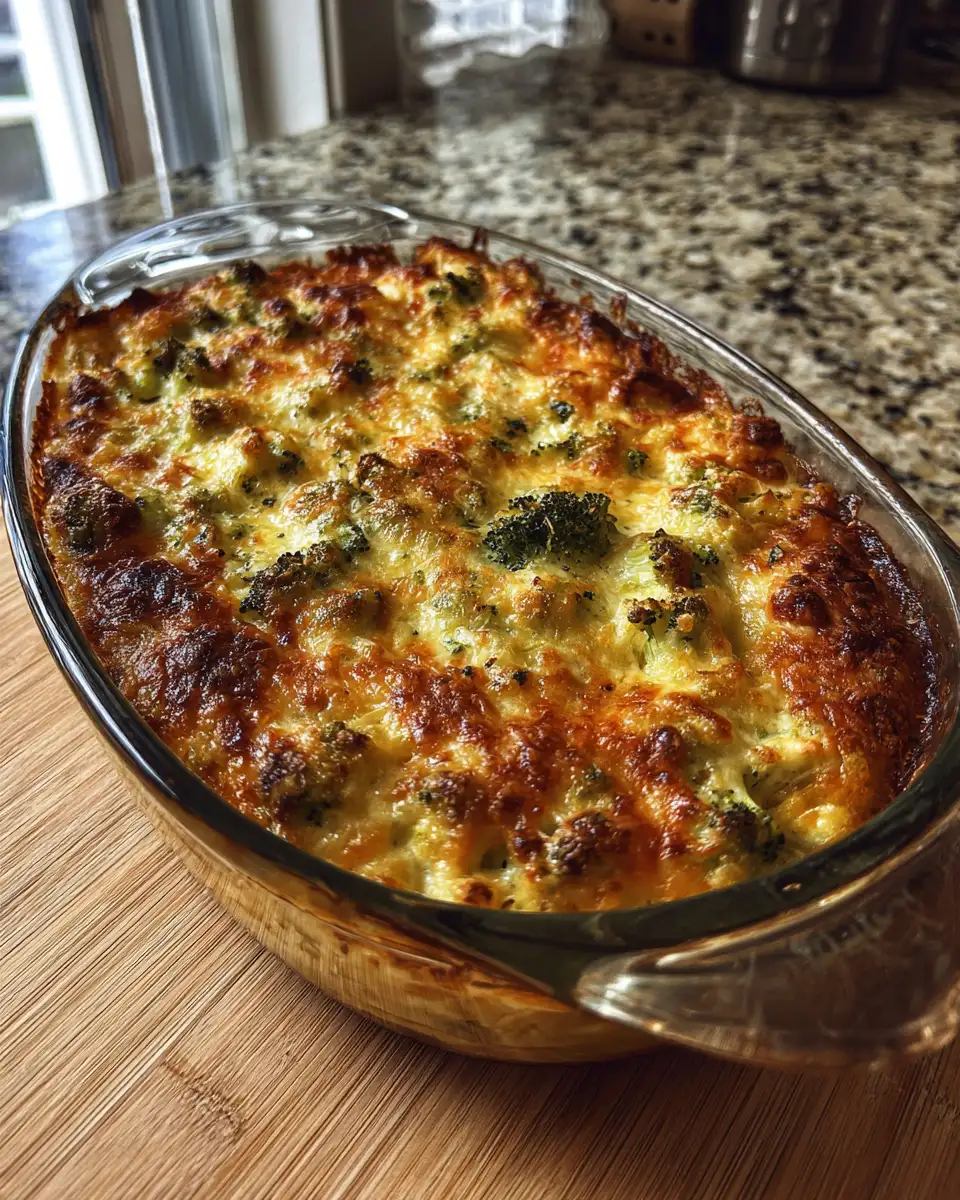 Savor the Flavor: French Onion Broccoli Cheese Casserole Yum 6 Final dish - Savor the Flavor: French Onion Broccoli Cheese Casserole Yum