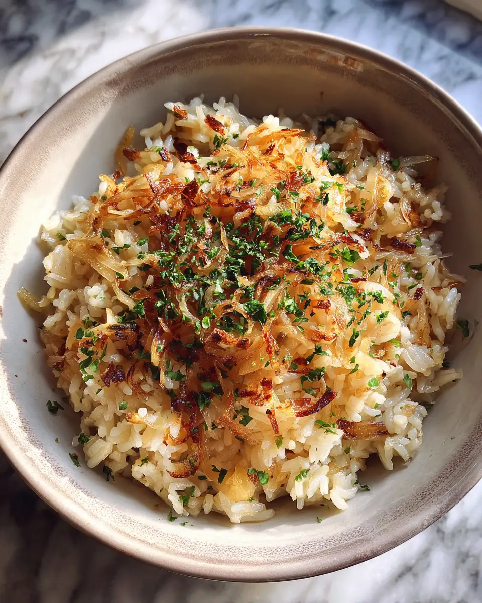 Final dish - Quick and Delicious French Onion Butter Rice in 30 Minutes