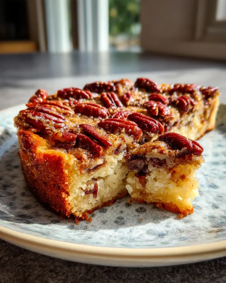 Irresistibly Indulgent Gooey Butter Pecan Cake Recipe - Featured Image
