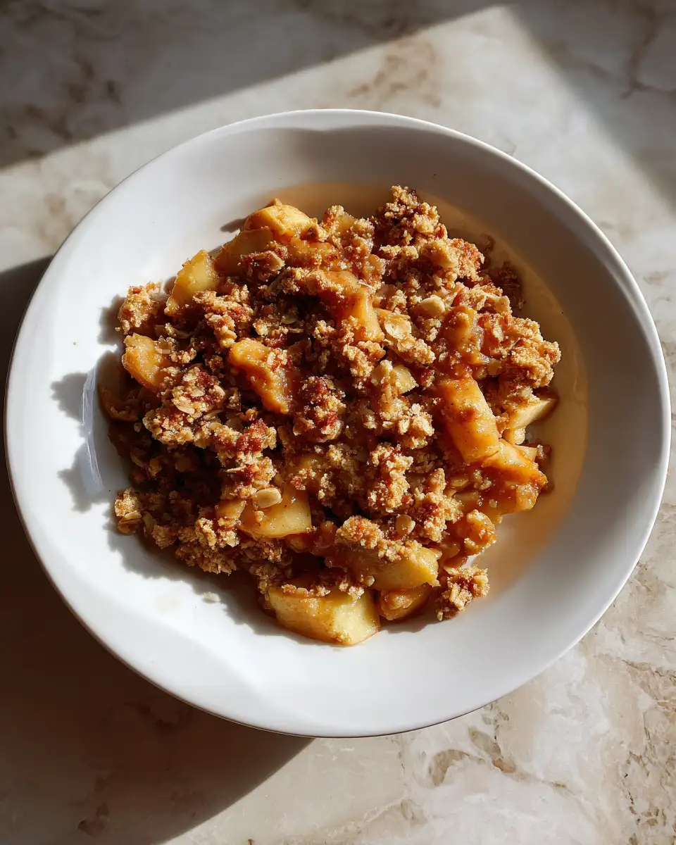 Final dish - Irresistibly Crunchy and Guilt-Free: The Ultimate Healthy Apple Crisp Recipe