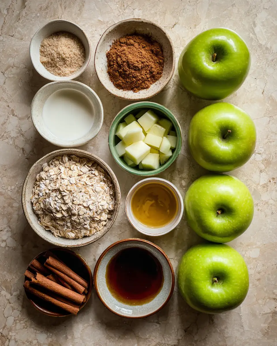Ingredients for Irresistibly Crunchy and Guilt-Free: The Ultimate Healthy Apple Crisp Recipe