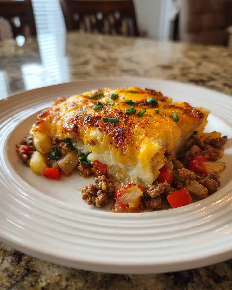 Wholesome Comfort: Healthy Loaded Beef and Potato Bake for the Whole Family 4 Ingredients for Wholesome Comfort: Healthy Loaded Beef and Potato Bake for the Whole Family