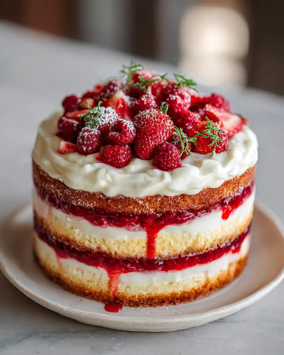 Indulge in Layers of Bliss with Heavenly Berry Trifle Cake 6 Final dish - Indulge in Layers of Bliss with Heavenly Berry Trifle Cake