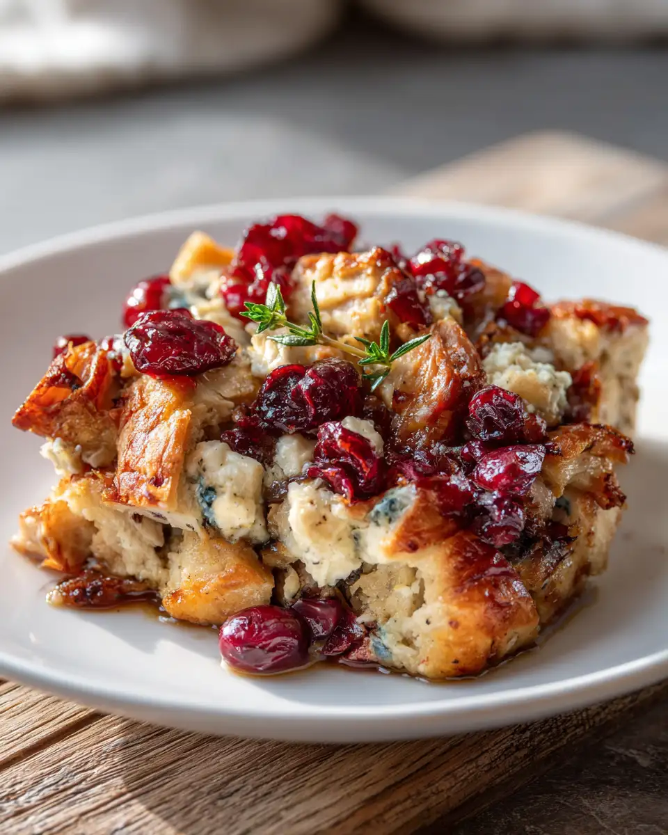 Sweet & Savory Delight: Honey Cranberry Chicken Bake with Feta Cheese 6 Final dish - Sweet & Savory Delight: Honey Cranberry Chicken Bake with Feta Cheese