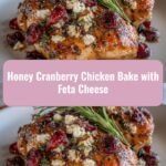 Sweet & Savory Delight: Honey Cranberry Chicken Bake with Feta Cheese