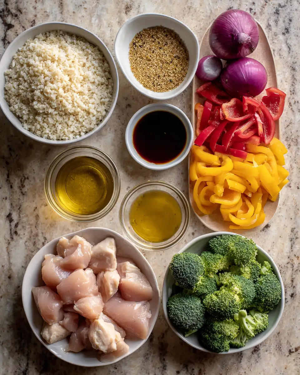 Ingredients for Sweet and Savory Delight: Irresistible Honey Mustard Chicken Bowls