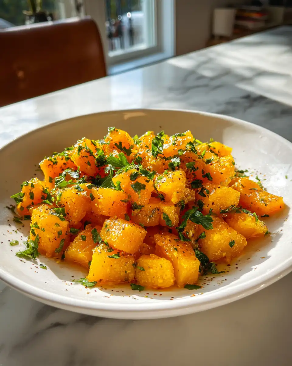 Final dish - Sweet Autumn Delight: Honey Roasted Butternut Squash Transformation