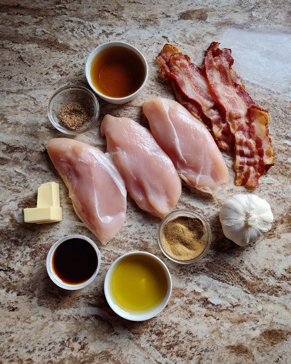 Ingredients for Savor the Flavor: Maple Garlic Bacon Chicken Delight