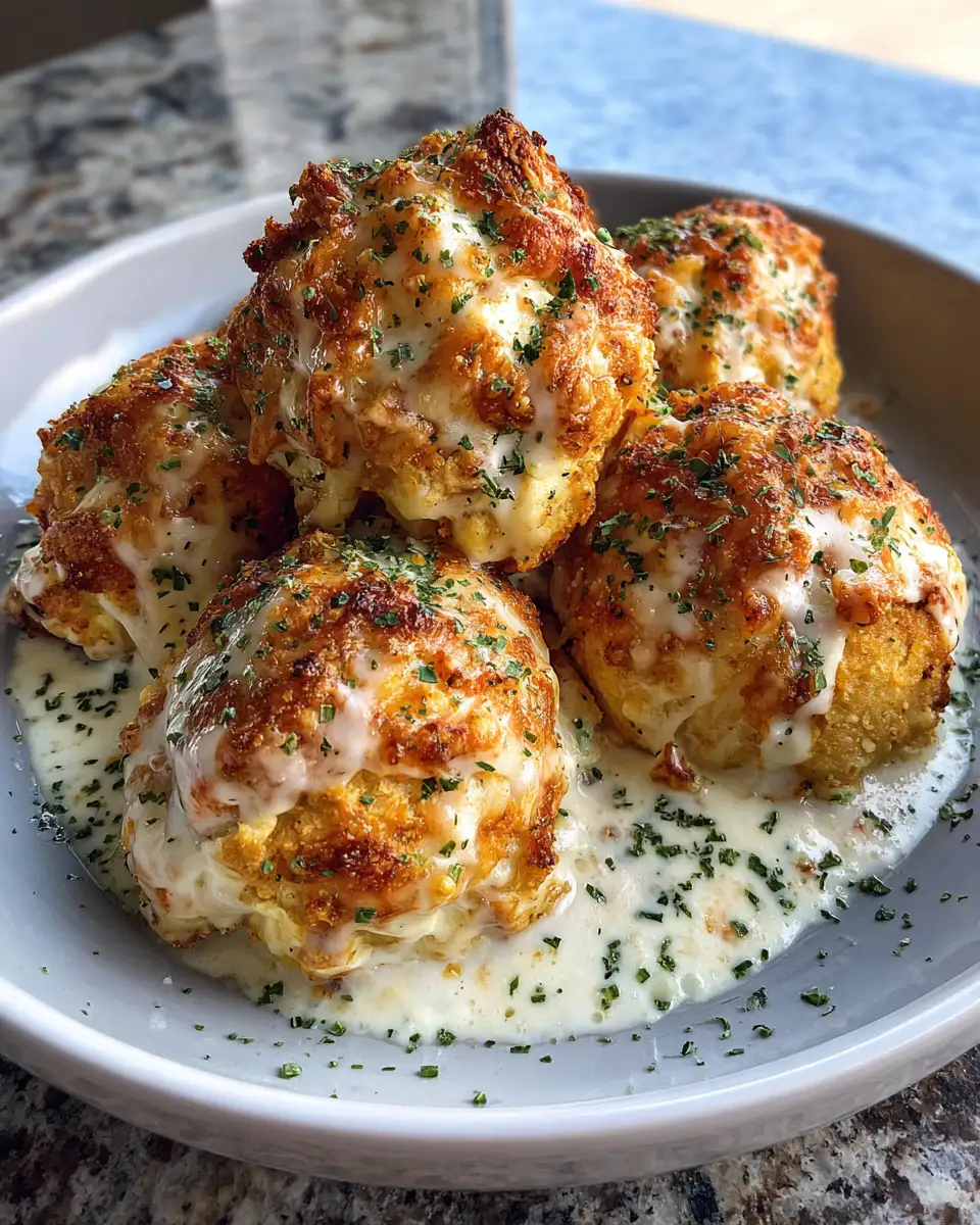 Final dish - Explosive Flavor: Melted Mozzarella & Ranch Chicken Bombs Unleashed
