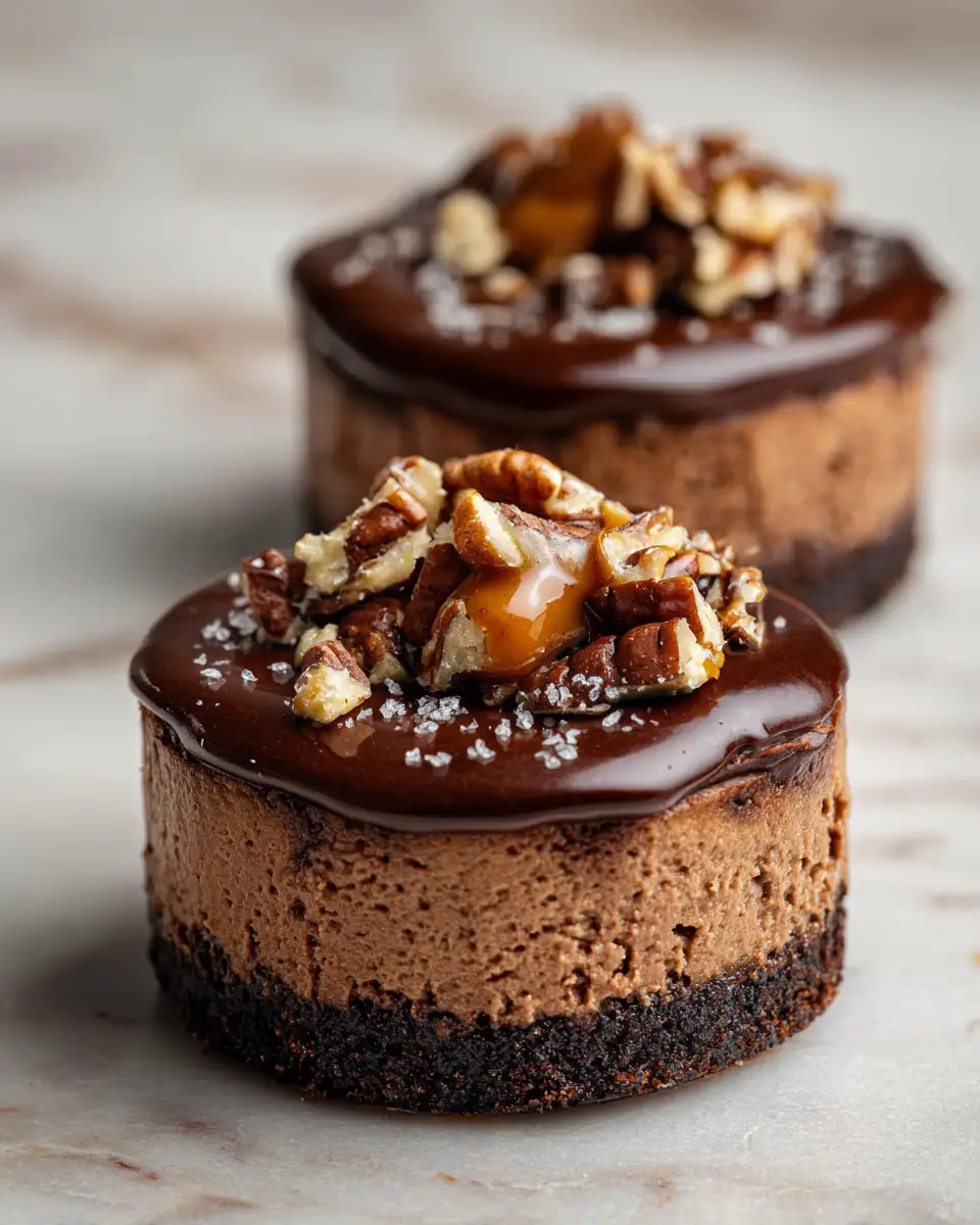 Decadent Delights: Mini Chocolate Caramel Cheesecakes to Satisfy Your Sweet Tooth 6 Final dish - Decadent Delights: Mini Chocolate Caramel Cheesecakes to Satisfy Your Sweet Tooth