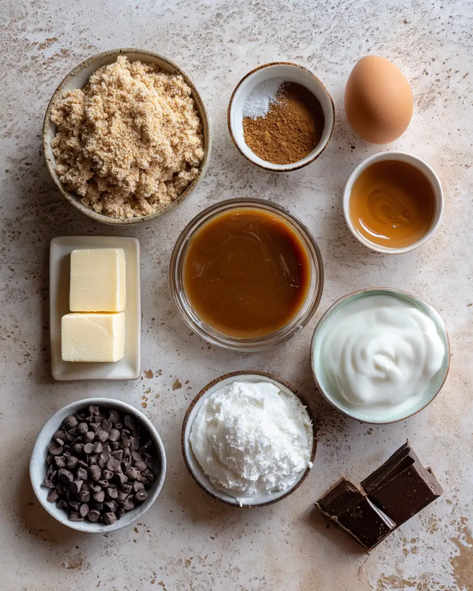 Indulge in Mini Salted Caramel Cheesecakes with a Decadent Chocolate Drizzle 4 Ingredients for Indulge in Mini Salted Caramel Cheesecakes with a Decadent Chocolate Drizzle