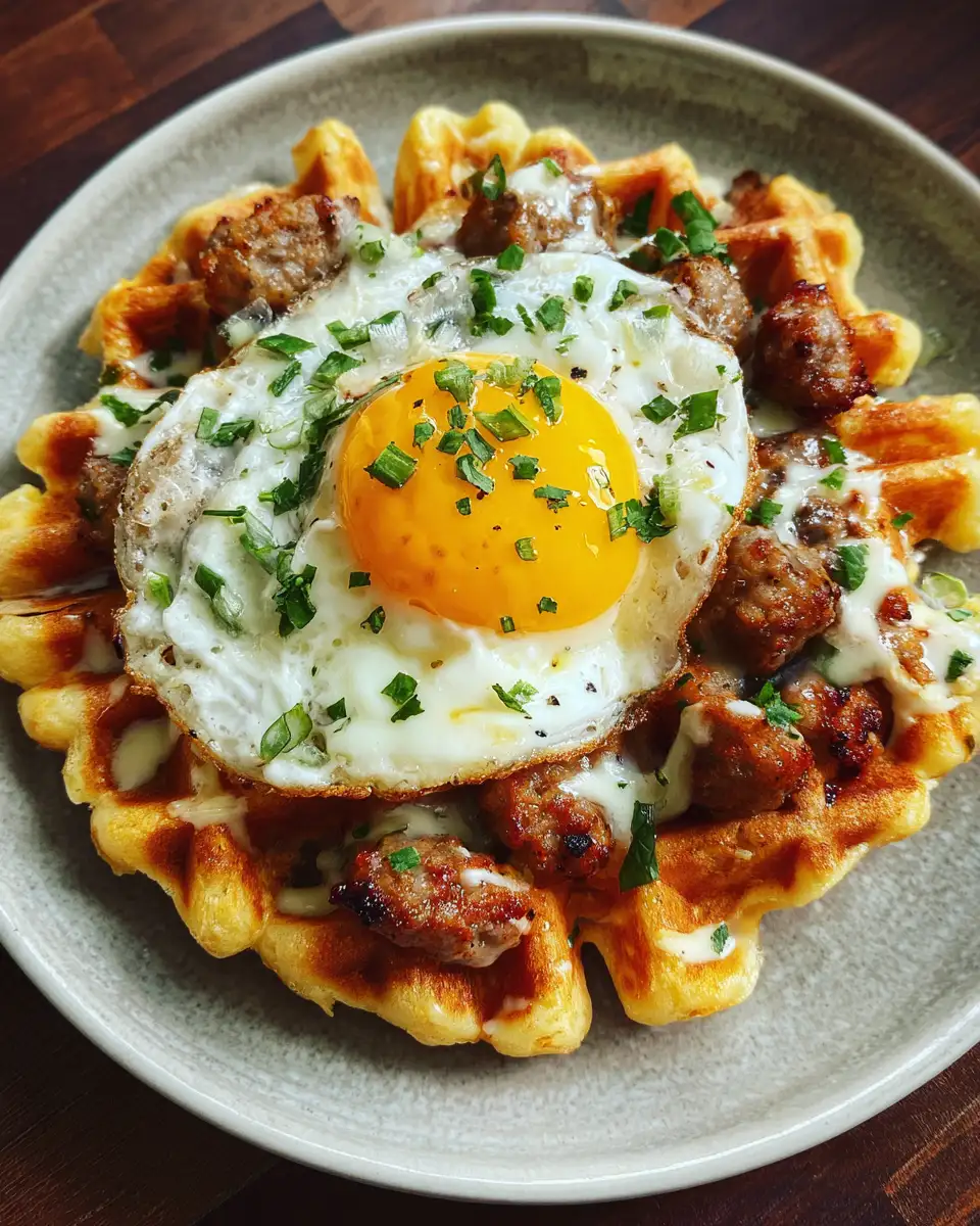 Final dish - Whip Up Mini Sausage and Egg Waffle Tacos in Just 15 Minutes