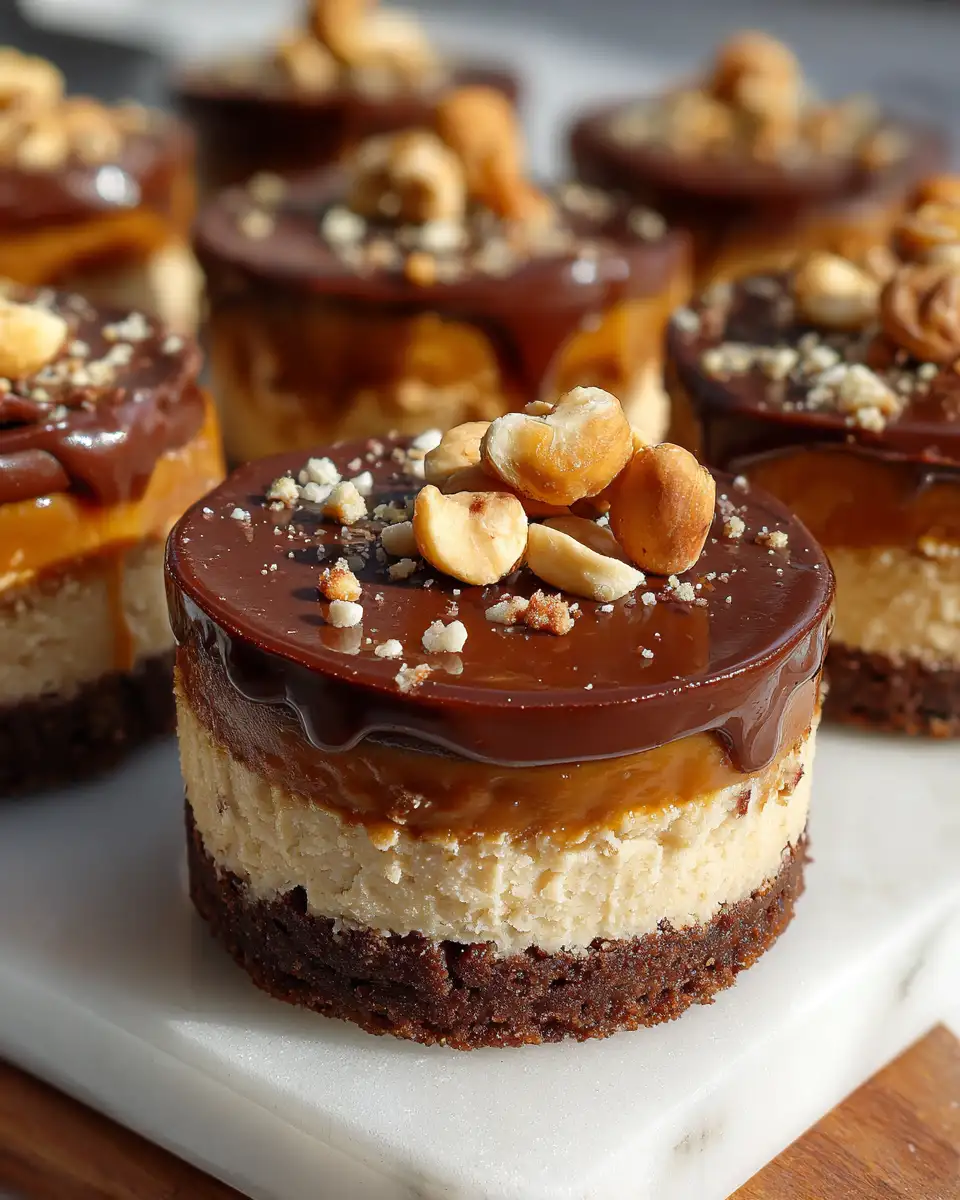 Decadent Delight: No-Bake Chocolate Caramel Cheesecake Bites for Effortless Indulgence 6 Final dish - Decadent Delight: No-Bake Chocolate Caramel Cheesecake Bites for Effortless Indulgence