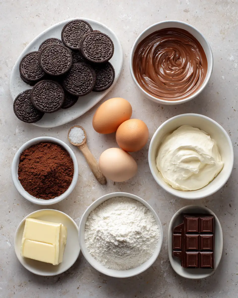 Indulge in Irresistible Nutella Oreo Cheesecake Bites Bliss 4 Ingredients for Indulge in Irresistible Nutella Oreo Cheesecake Bites Bliss