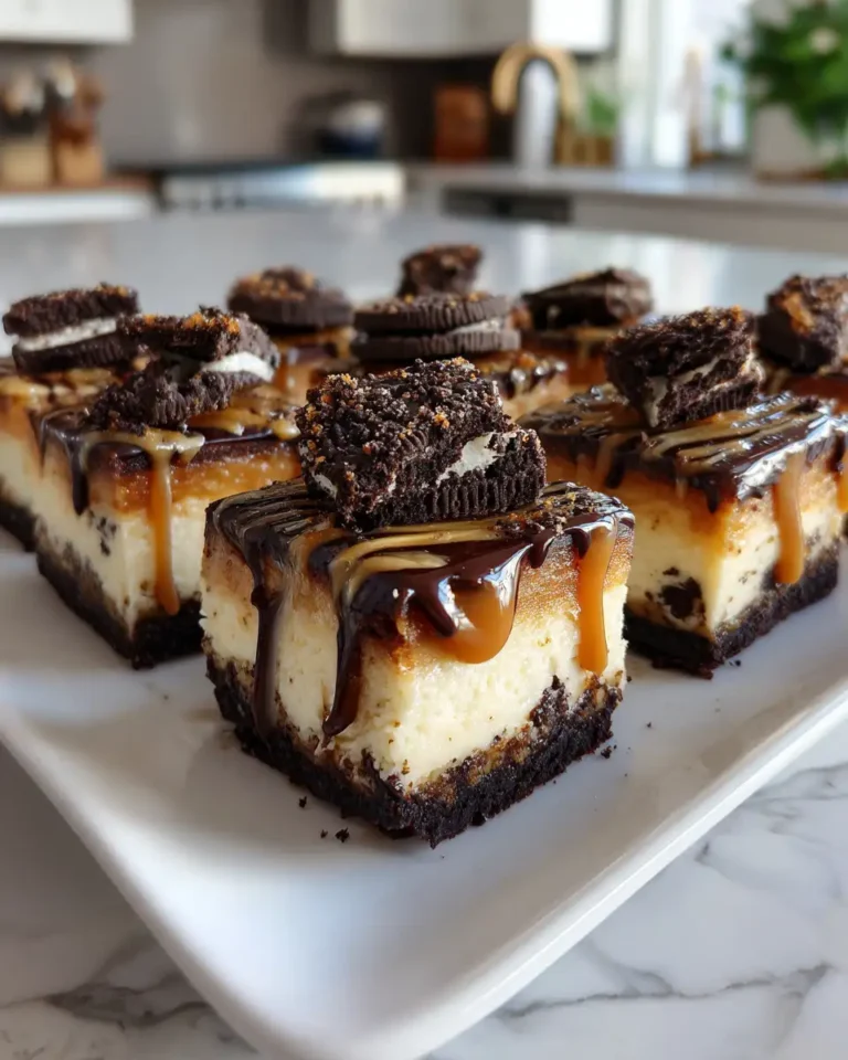 Decadent Delight: Indulge in Oreo Caramel Cheesecake Bars - Featured Image