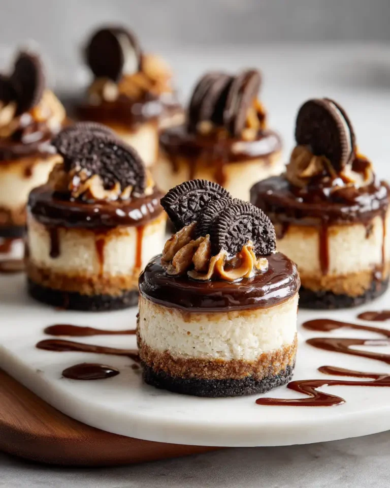 Decadent Delights: Oreo Chocolate Caramel Cheesecake Bites - Featured Image