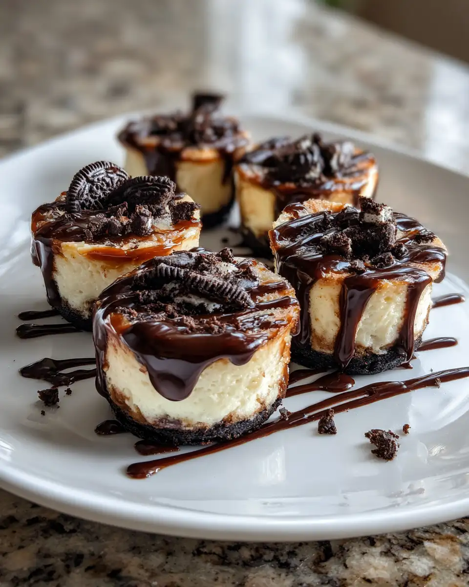 Decadent Delights: Oreo Chocolate Caramel Cheesecake Bites 6 Final dish - Decadent Delights: Oreo Chocolate Caramel Cheesecake Bites