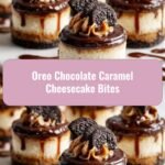Decadent Delights: Oreo Chocolate Caramel Cheesecake Bites