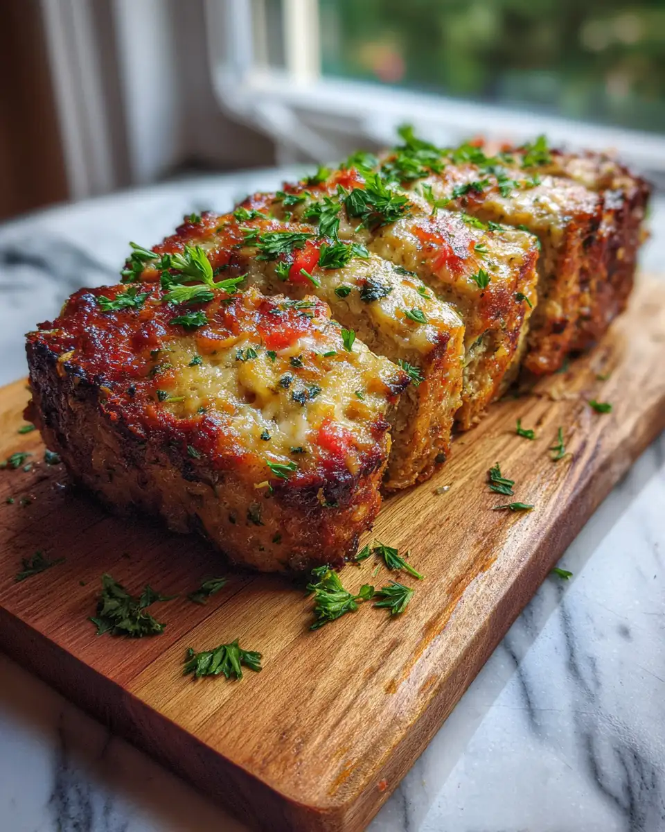 Final dish - Parmesan Chicken Meatloaf: A Comfort Food Classic with a Gourmet Twist
