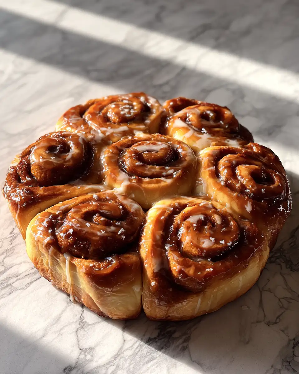 Quick & Delicious: Peach Pie Cinnamon Rolls in 30 Minutes 6 Final dish - Quick & Delicious: Peach Pie Cinnamon Rolls in 30 Minutes