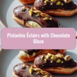 Decadent Delights: Pistachio Éclairs with a Luscious Chocolate Glaze